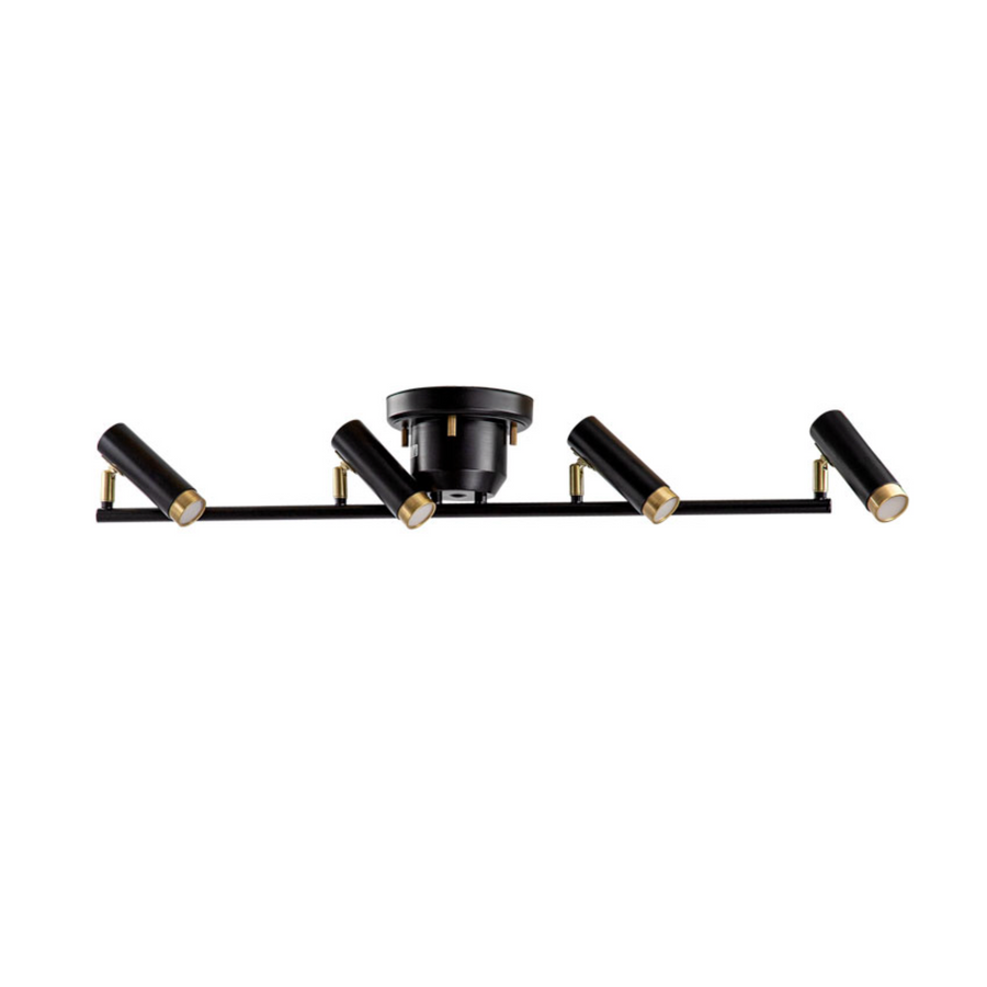 Nosh 4-light ceiling light, black