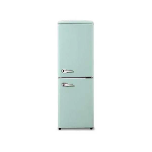 冷蔵庫 130L レトロ 小型 一人暮らし 2ドア 幅48cm
