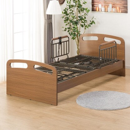 ニトリ電動ベッド ライズ2 2М-F シングルサイズ ニトリ 電動シングルベッドフレーム（ライズ2 2M-F/MBR） - MIRUMU