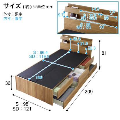 Single Large Capacity Chest Bed (LBR)