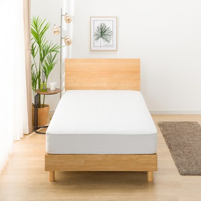 Single bed frame (NS-001 LBR LEG/LOW slatted base)