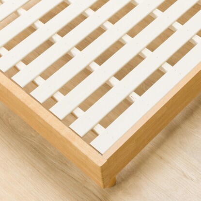 Single bed frame (NS-001 LBR LEG/LOW slatted base)