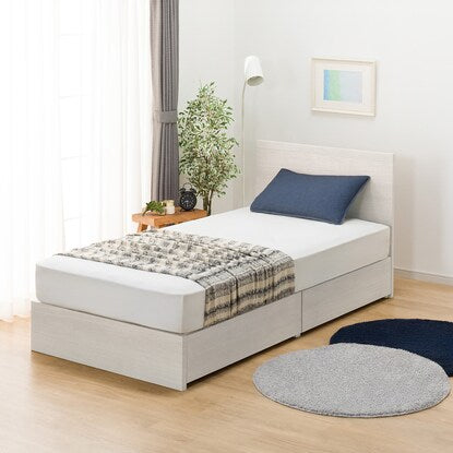 Single bed frame with storage (NS-001 shallow type/baseboard WW)