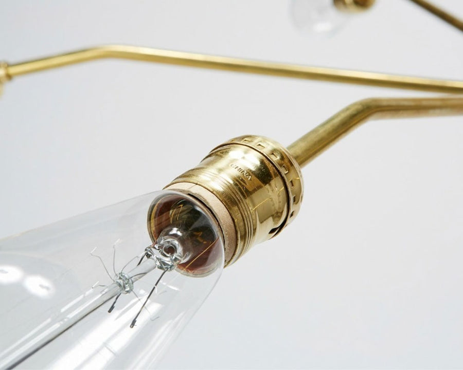 Solid Brass Lamp Long 5ARM Solid Brass Lamp Long 5 Arm
