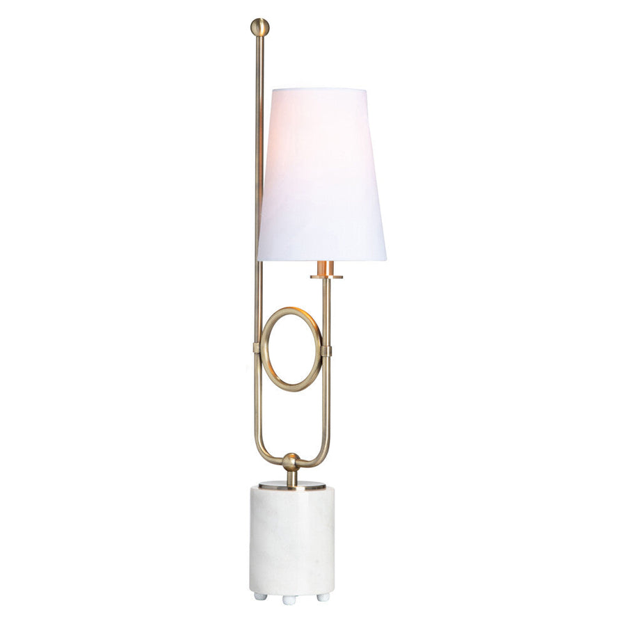 Modern Plated Brass Marble Table Lamp