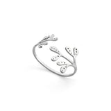 Mistletoe Napkin Ring Stainless Steel 2pc