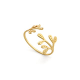 Mistletoe Napkin Ring Brass 2pc
