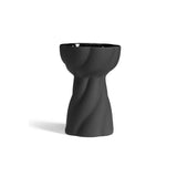 Twist Bulb Vase 12cm Black