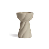 Twist Bulb Vase 12cm Sand