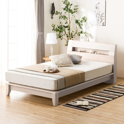 Slatted semi-double bed frame (Roderick-S/WW)