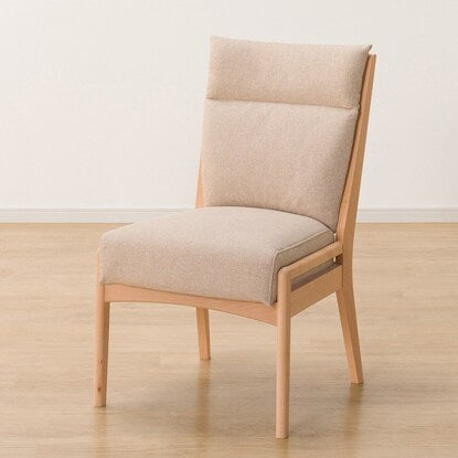 Dining chair with scratch- and stain-resistant fabric (N Collection C-27AL NA/NSF-BE)