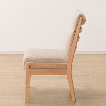 Dining chair with scratch- and stain-resistant fabric (N Collection C-27AL NA/NSF-BE)