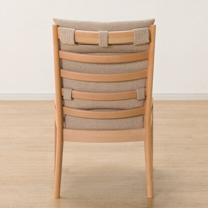 Dining chair with scratch- and stain-resistant fabric (N Collection C-27AL NA/NSF-BE)