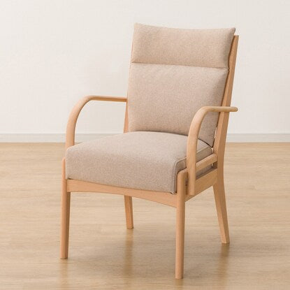 Dining chair made of scratch- and stain-resistant fabric (N Collection C-27 with armrests NA/NSF-BE)