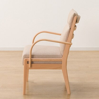 Dining chair made of scratch- and stain-resistant fabric (N Collection C-27 with armrests NA/NSF-BE)