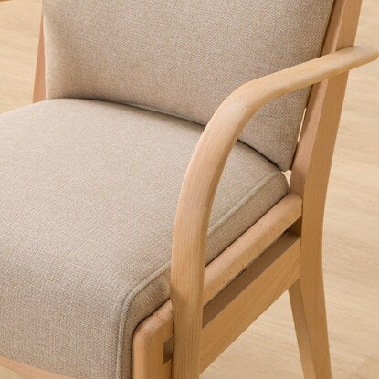 Dining chair made of scratch- and stain-resistant fabric (N Collection C-27 with armrests NA/NSF-BE)