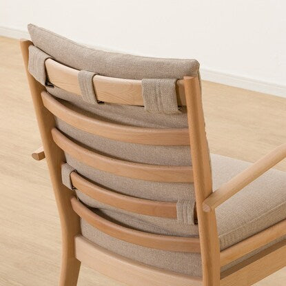 Dining chair made of scratch- and stain-resistant fabric (N Collection C-27 with armrests NA/NSF-BE)