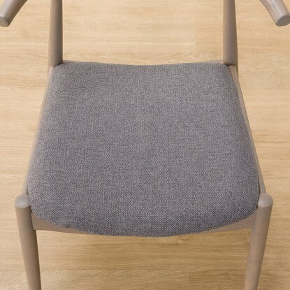 Dining chair with scratch- and stain-resistant fabric (N Collection C-01D GY/NSF-MGY)