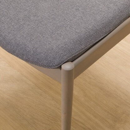 Dining chair with scratch- and stain-resistant fabric (N Collection C-01D GY/NSF-MGY)