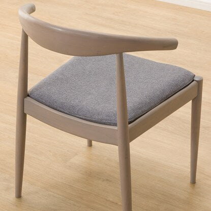 Dining chair with scratch- and stain-resistant fabric (N Collection C-01D GY/NSF-MGY)