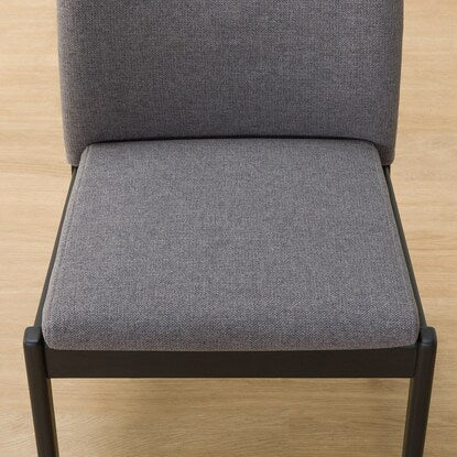 Dining chair with scratch- and stain-resistant fabric (N Collection C-50 BK/NSF-MGY)