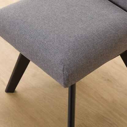 Dining chair made of scratch- and stain-resistant fabric (N Collection C-60S BK/NSF-MGY)