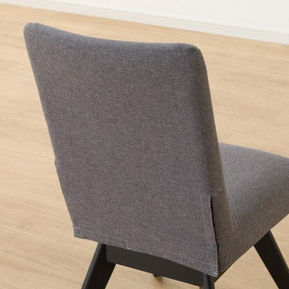 Dining chair made of scratch- and stain-resistant fabric (N Collection C-60S BK/NSF-MGY)