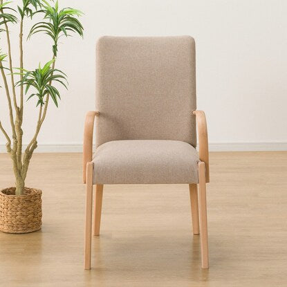 Dining chair made of scratch- and stain-resistant fabric (N Collection C-10 with armrests NA/NSF-BE)