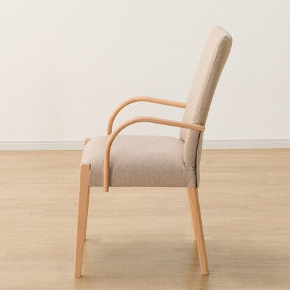 Dining chair made of scratch- and stain-resistant fabric (N Collection C-10 with armrests NA/NSF-BE)