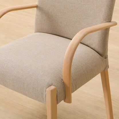 Dining chair made of scratch- and stain-resistant fabric (N Collection C-10 with armrests NA/NSF-BE)