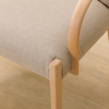 Dining chair made of scratch- and stain-resistant fabric (N Collection C-10 with armrests NA/NSF-BE)