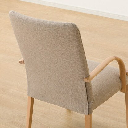 Dining chair made of scratch- and stain-resistant fabric (N Collection C-10 with armrests NA/NSF-BE)