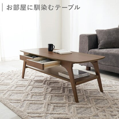 Spacious center table with drawer/shelf (BR)