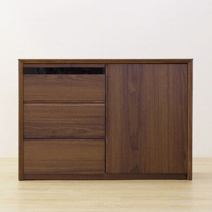 Natural wood craft veneer sideboard (100cm wide WAL)