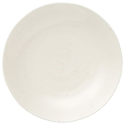 Lightweight round plate 23cm (Ivory, Mino ware)