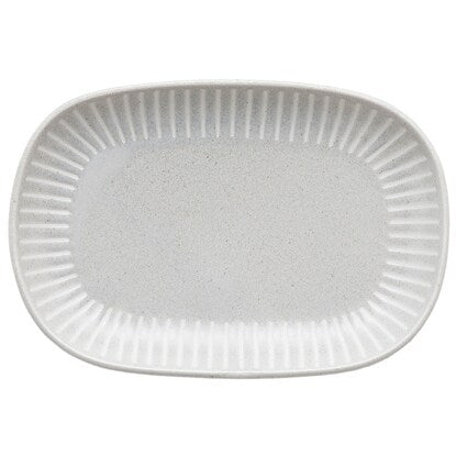 Oval Plate, Gray (Water-Repellent Tokusa)