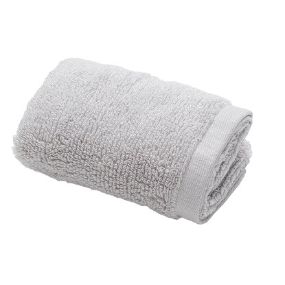 Face towel, long pile, light gray