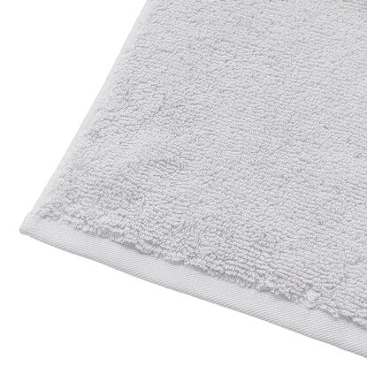 Face towel, long pile, light gray