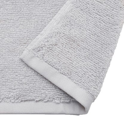 Face towel, long pile, light gray