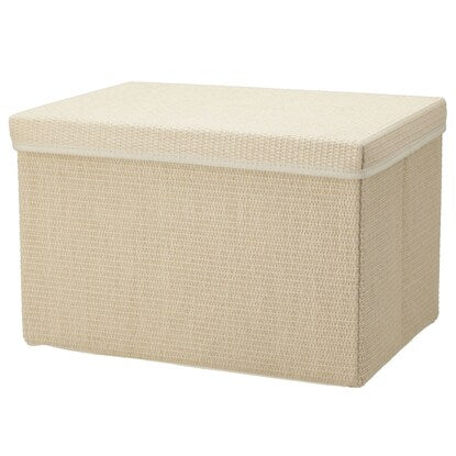 Hand-woven paper storage box with lid (NA NT1126)