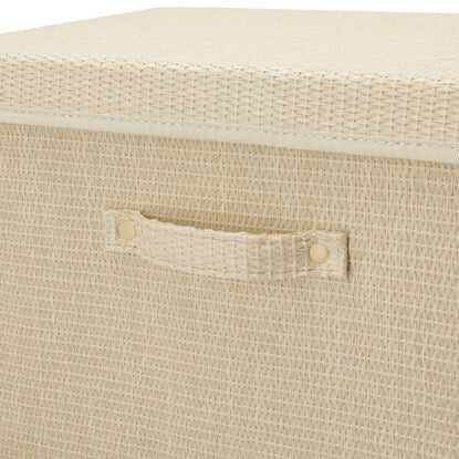 Hand-woven paper storage box with lid (NA NT1126)