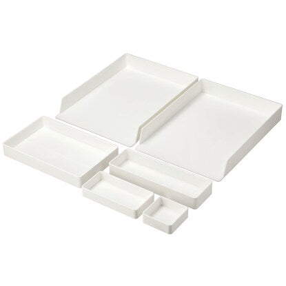 6-piece combinable tray set (3323DD01WH)