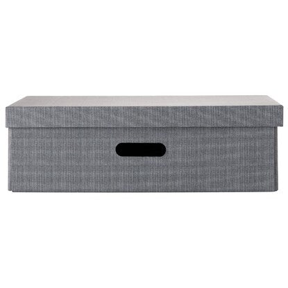 Half storage box with lid (KP01 Gray)