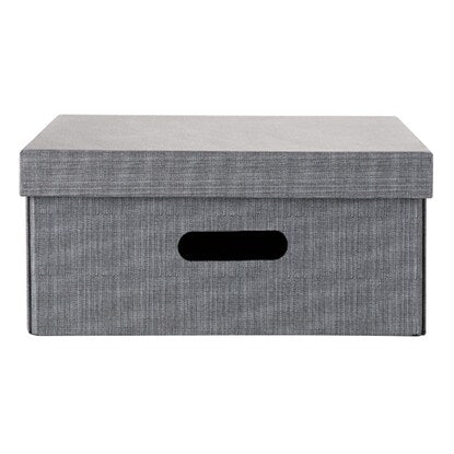 Half storage box with lid (KP01 Gray)