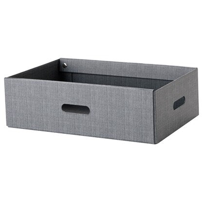 Half storage box with lid (KP01 Gray)