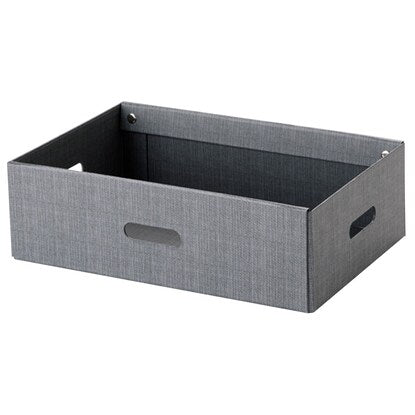 Half storage box with lid (KP01 Gray)