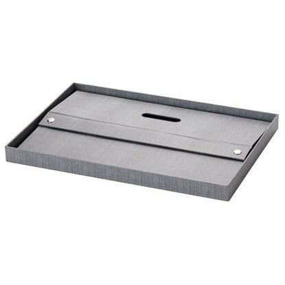Half storage box with lid (KP01 Gray)