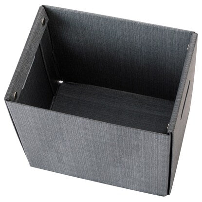 Storage box with lid, half length (KP01, gray)