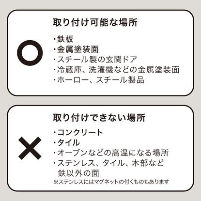 マグネット5連フック（ホワイト）