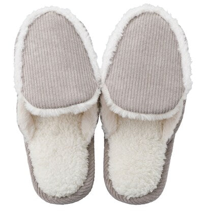 Slippers M (moccasin style ncSRm04 gray M)